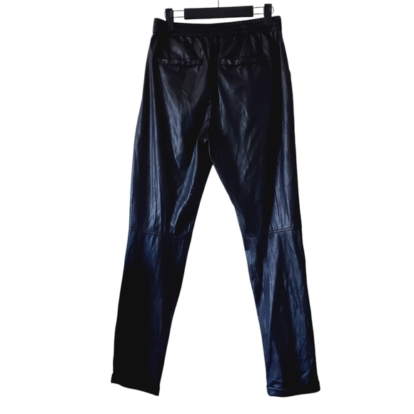 Sandwich_ Faux Leather Tapered Jogger Trousers S - Picture 3 of 7